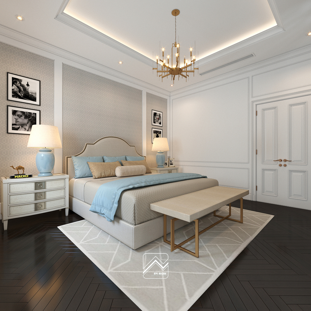 Mẹo thiết kế ánh sáng trong thiết kế nội thất nhà ở -phòng ngủ hiện đại
